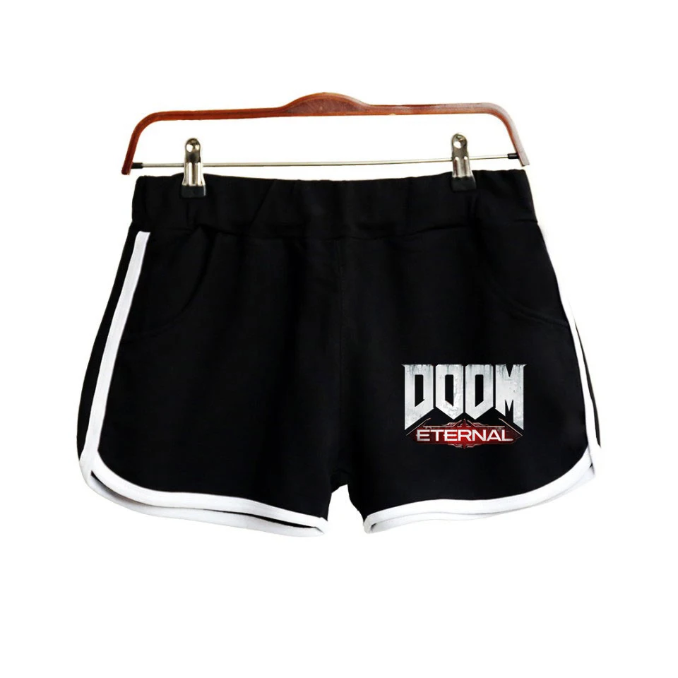 Doom вечная 2D с модным принтом Шорты для Для женщин шорты в уличном стиле 2019 Новое поступление, горячая распродажа; пикантные женские туфли