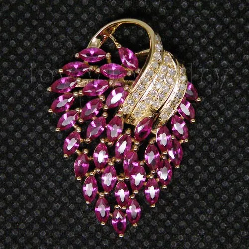 pink ruby pendant