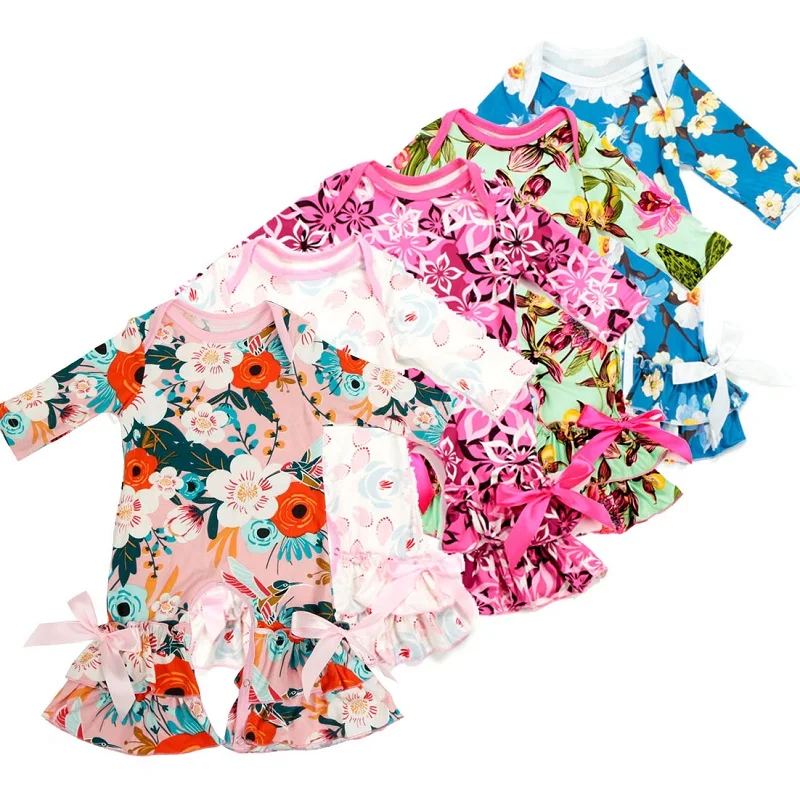 Newborn ruffle Rompers 2019 romper baby girl kids costume Sleepers baby