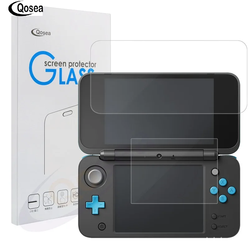 

Qosea For Nintend Switch 2DS XL 2DS LL Screen Protector 9H Ultra-thin Clear Protective Film Nintendo Switch 2DSXL Tempered Glass