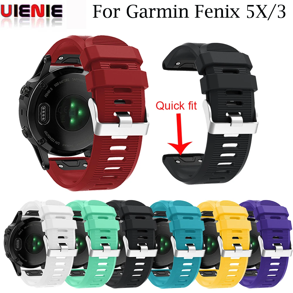 Ремешок для Garmin Fenix 3/3 HR ремешок 26 мм наручные часы ремешок для Garmin Fenix 5X быстрая замена подходит браслет ремешок