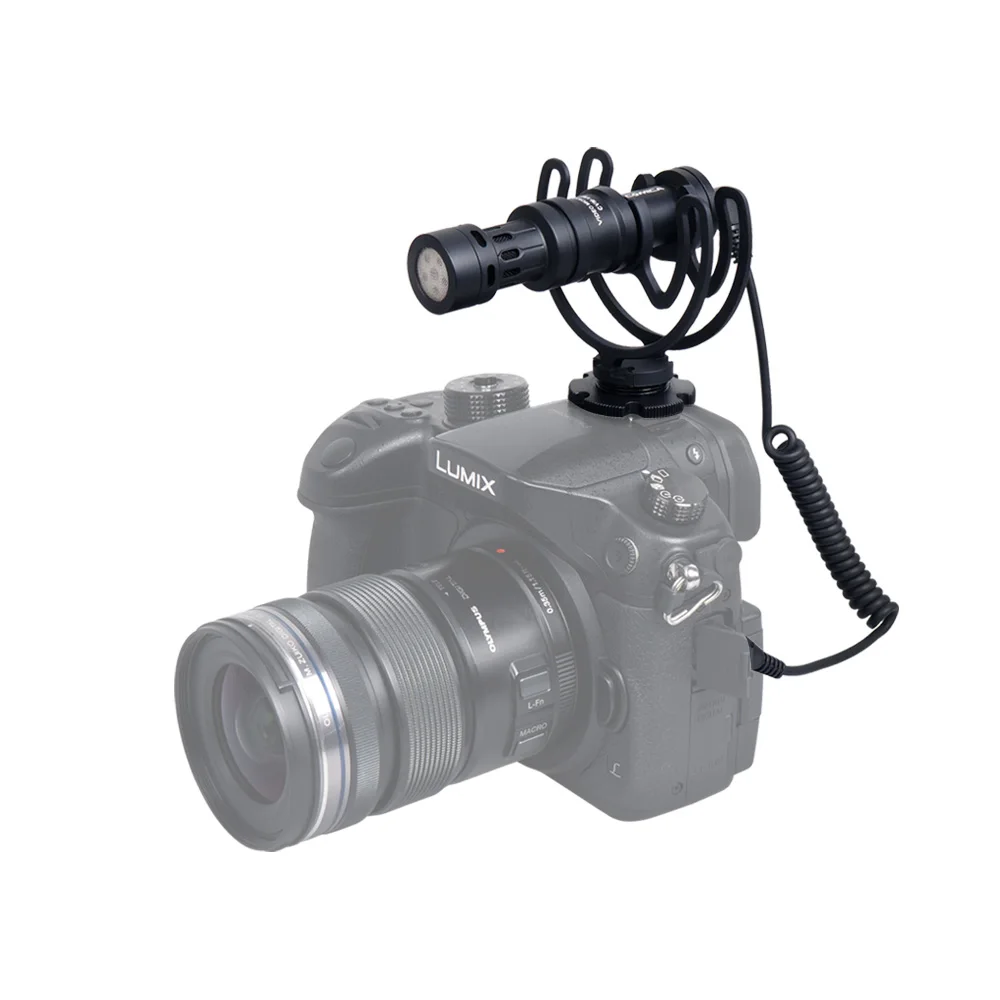 DF DIGITALFOTO мини-камера кардиоидный направленный видео микрофон с ударным креплением для смартфонов Iphone, samsung GoPro
