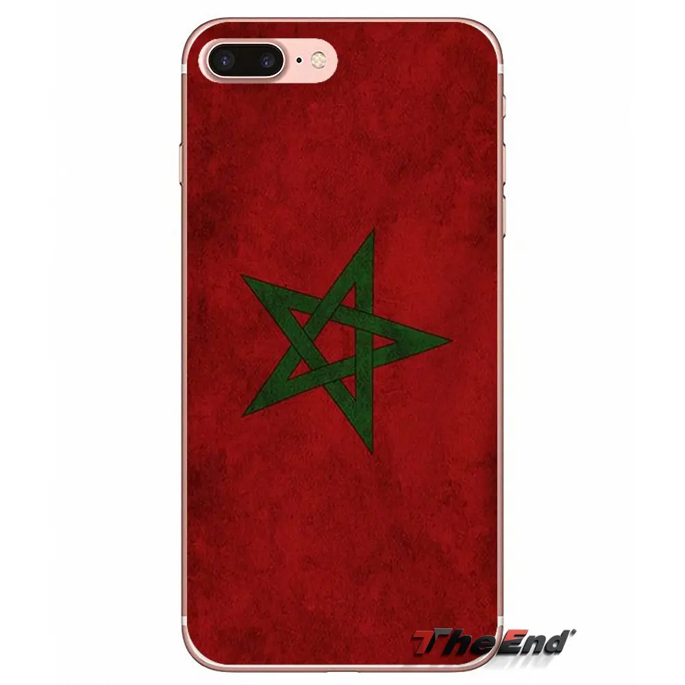 ТПУ Shell Чехлы Для iPhone Х 4 4S 5 5S 5C SE 6 6 S 7 8 Плюс Samsung Galaxy J1 J3 J5 J7 A3 A5 Maroc Марокко Флаг баннер - Цвет: images 7