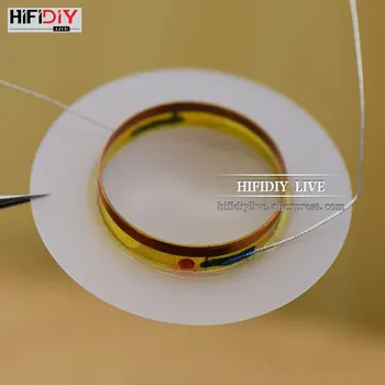 

HIFIDIY LIVE 1 inch 25.4mm 25.5mm Tweeters Voice Coil milk white plastic hard Membrane Treble Speaker Repair accessories Parts