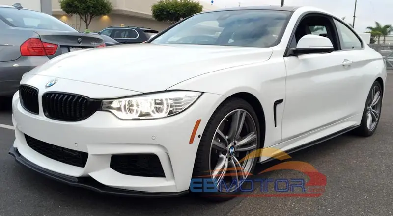 P style Real Carbon Fiber side skirts Extensions For BMW 4-Series F32 F33 F36 420i 428i 435i M sport 2014UP