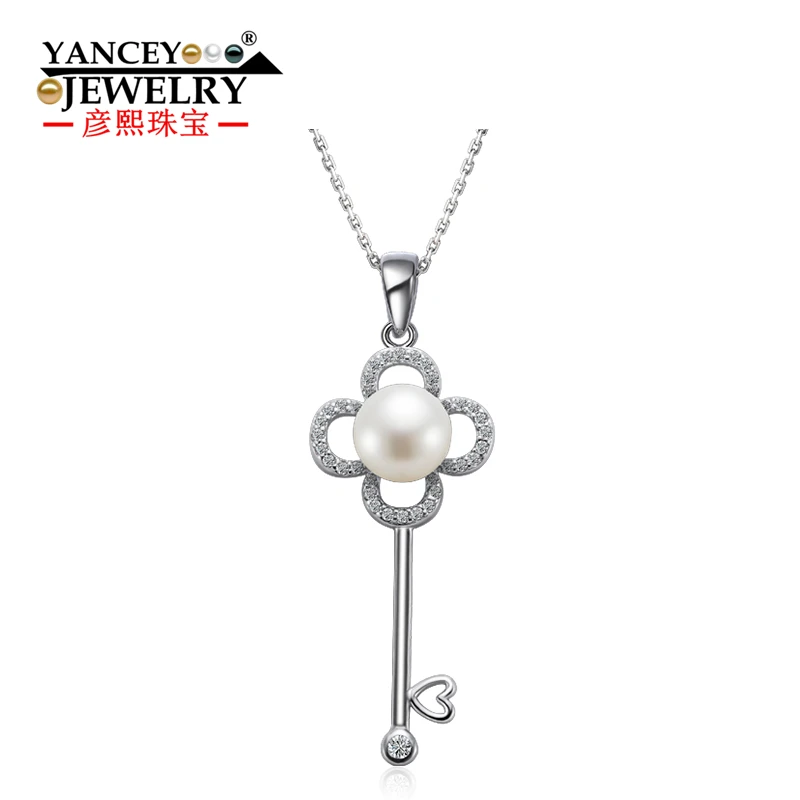 YANCEY новинка 2019 модное серебряное ожерелье 925 пробы с блестящим белым безупречным