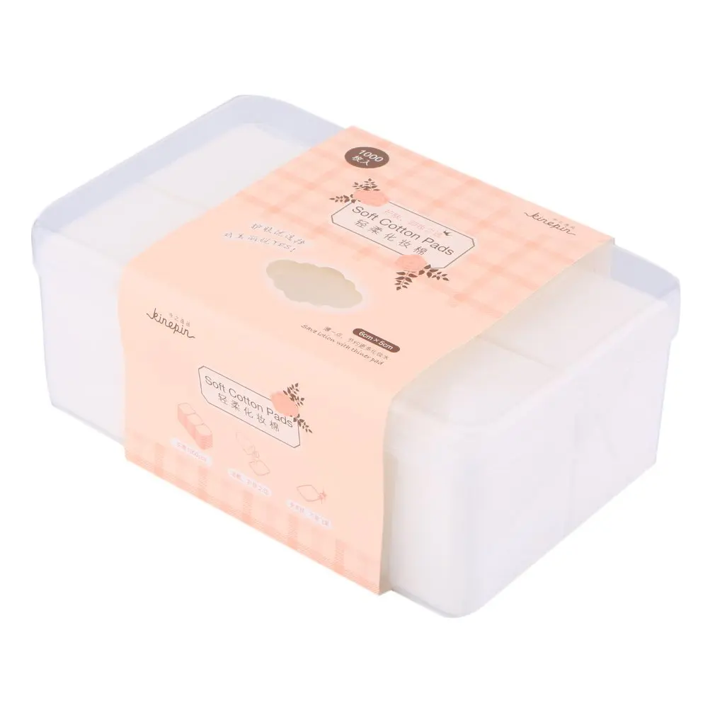 1000PCS/Box Soft Cotton Pads Facial Cleaning Makeup Puff Cosmetic