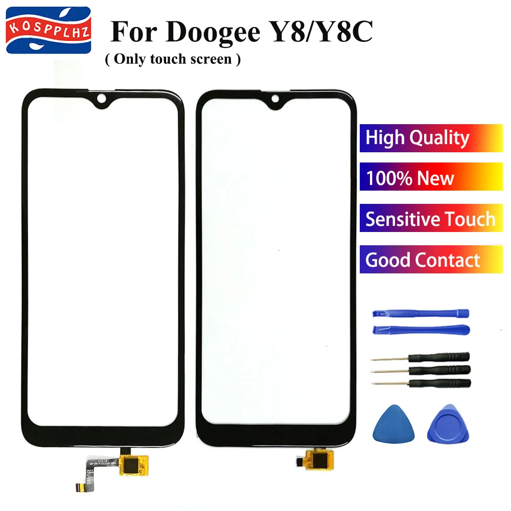 Передняя стеклянная панель Для Doogee Y8 Y8C сенсорный экран стеклянная панель дигитайзер Датчик Replcement сенсорный экран Для Doogee Y8 C+ Инструменты