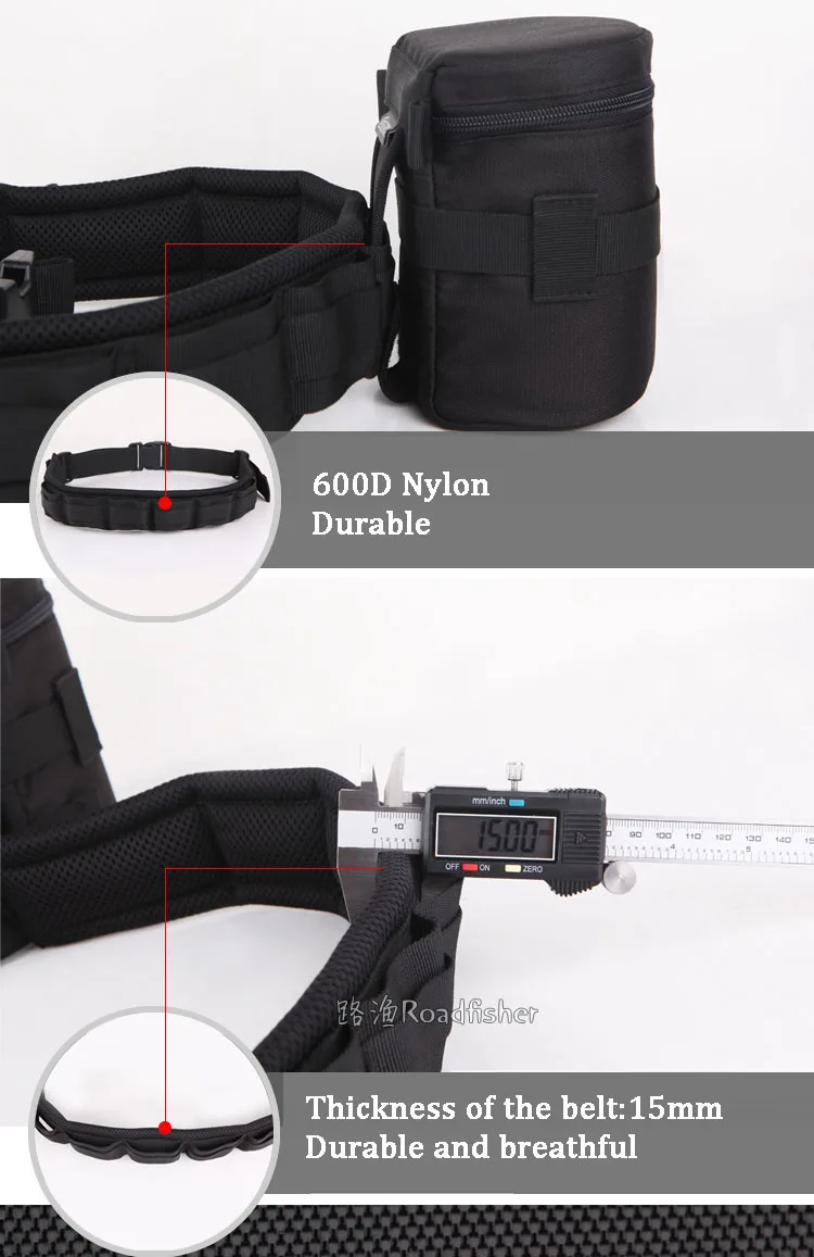 EMB-YAODAI Waist Belt for Camera Lens Case Bag-3