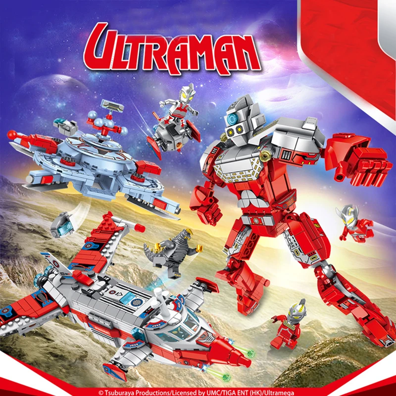 Ultraman ZAT мини строительные блоки игрушки боец крутая модель детские подарки