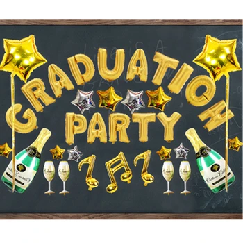 

Foil Balloon Kit Happy Graduate Party Supply 2019 Graduation Ceremony Decoration Balloon Classmate Reunion Grad Party Supplies