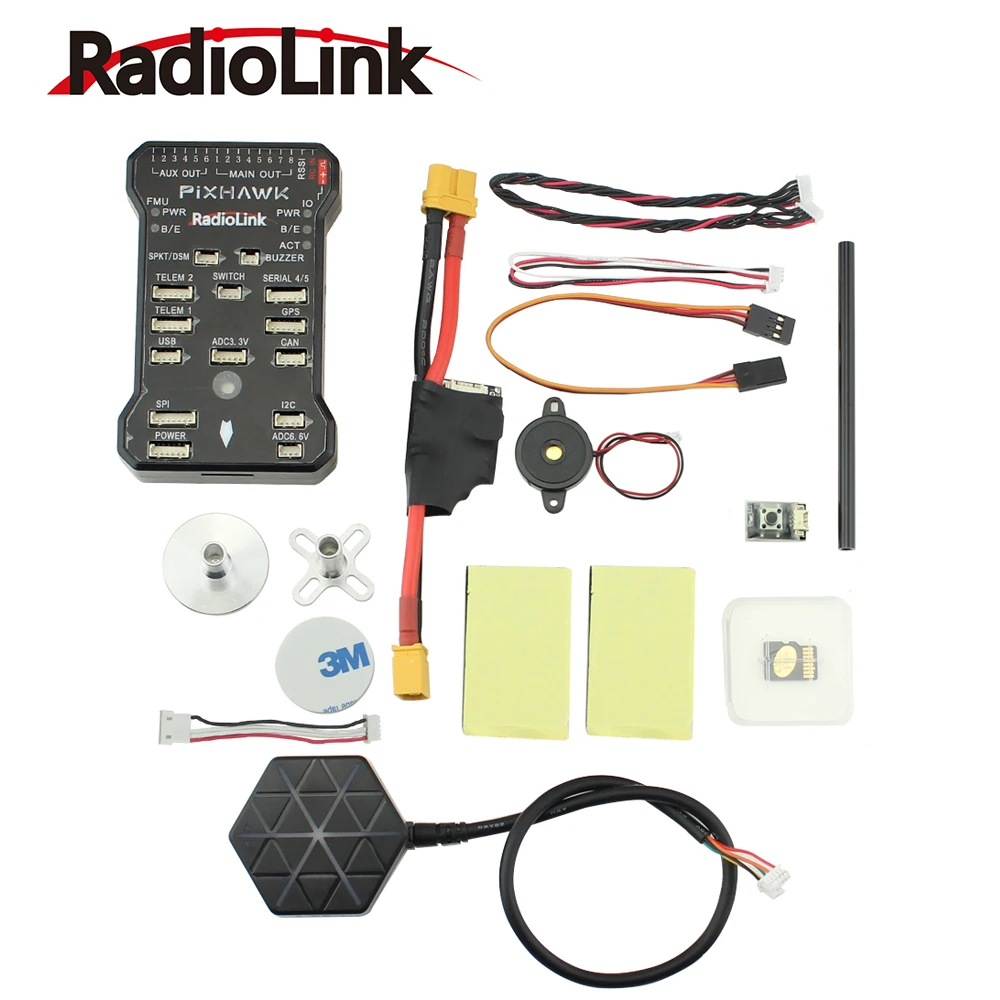 Контроллер полета Radiolink Pixhawk PX4 32 бит ARM + NEO M8N GPS модуль питания для RC Multirotor Quad Support