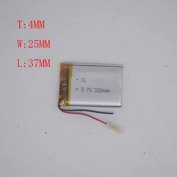 

3.7v Polymer Lithium battery 402537/402540 CarLog recording pen built-in applicable 350MAH