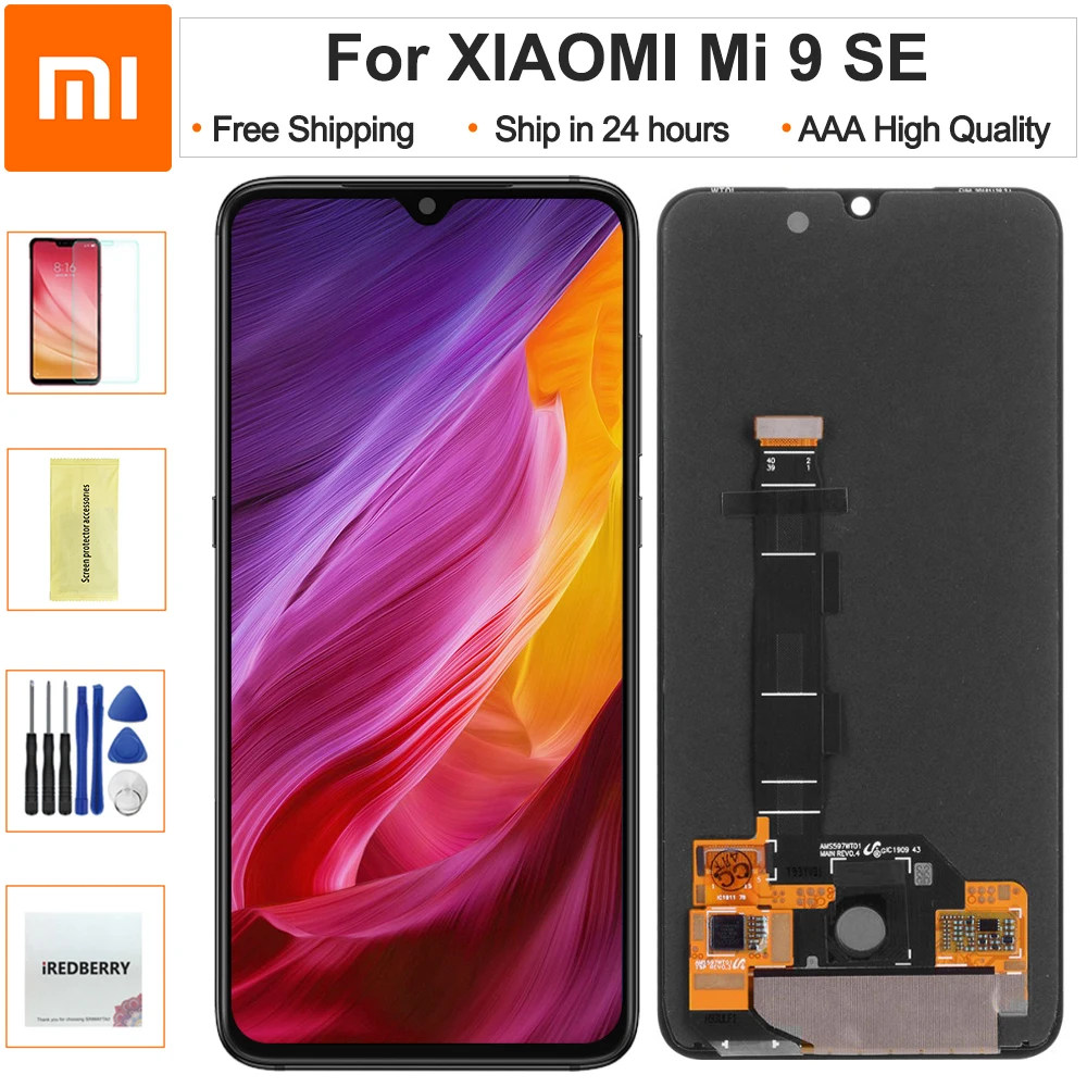 

5.97‘’ Super AMOLED LCD Display For Xiaomi Mi9 SE LCD For Xiaomi Mi 9 SE LCD Display LCD Screen Touch Digitizer Assembly black