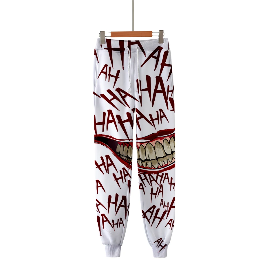 Брюки Frdun Tommy haha joker с 3D принтом модные повседневные джоггеры Новые теплые штаны