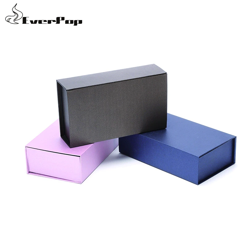 Cajas rígidas plegables de lujo, embalaje de regalo personalizado, color morado/marrón/azul oscuro, cm, 50 unidades/100 unidades|Envoltorios y de regalo| - AliExpress