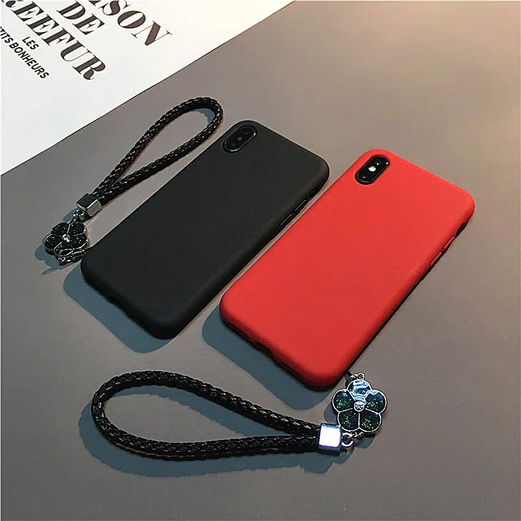 Простой однотонный матовый чехол для телефона пары Iphone X Xs Max Xr 10 8 7 6 6s Plus роскошный