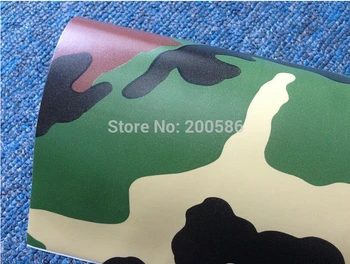 

Army Green Camouflage Vinyl Car Wrap Foil Sticker Air Release Free Ship Size 1.52*30m/Roll