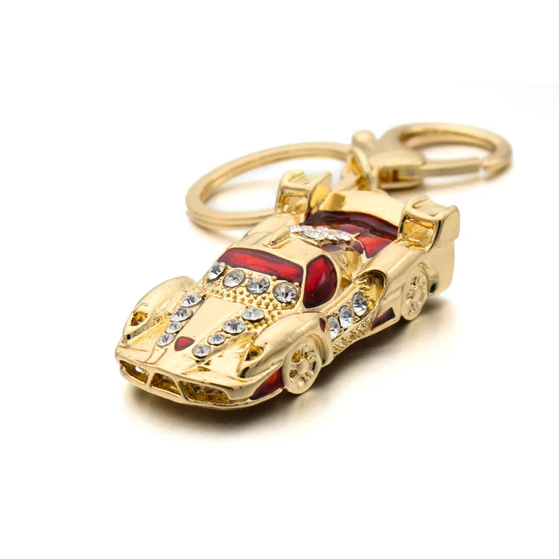 New Fashion Cool Trendy Red F1 Roadster Sports Car Keychain Red Color