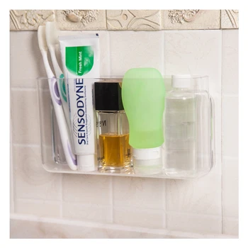 

1Pcs wall organizer Self-adhesive storage box wall shelf bathroom finishing storage rack kitchen accessories
