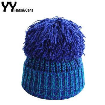 

BIG Pompom Beanies for Women Winter warm Caps Knitted Skullies Beanie Fashion Ski HATS Female Cap Gorras Wanoykn YY17230