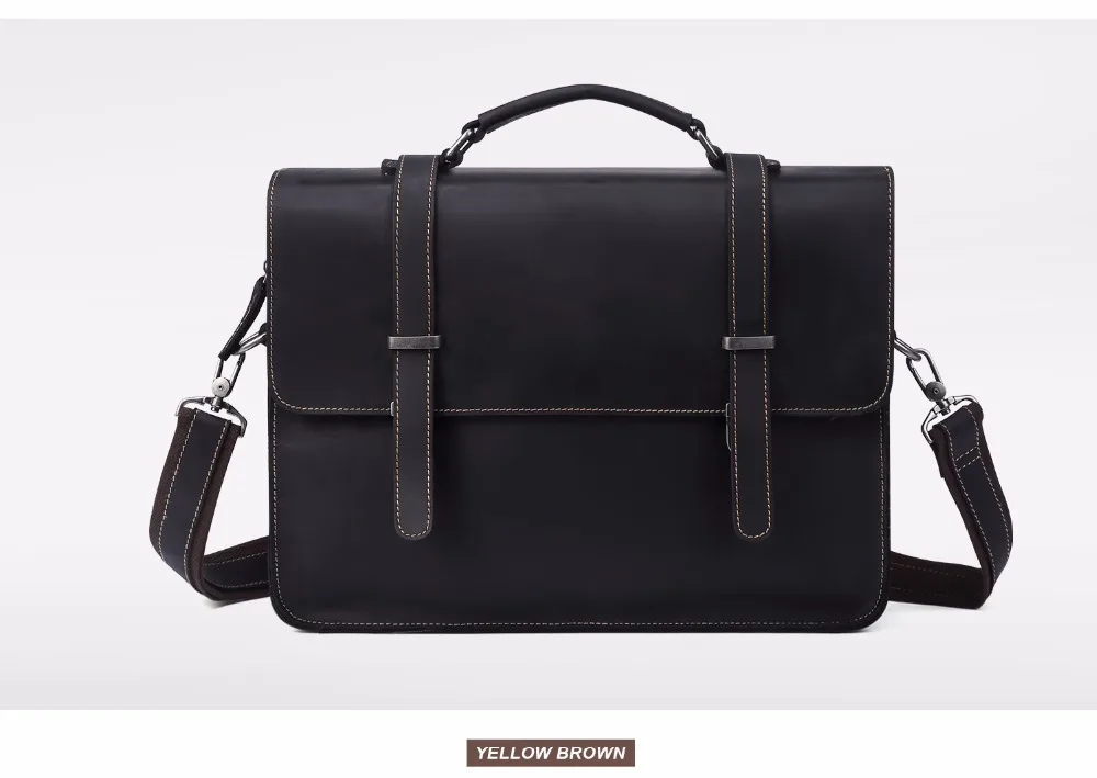 JOYIR мужской портфель из натуральной кожи сумка-мессенджер сумка для ноутбука Crzay Horse кожаная офисная сумка на плечо для компьютера мужская сумка