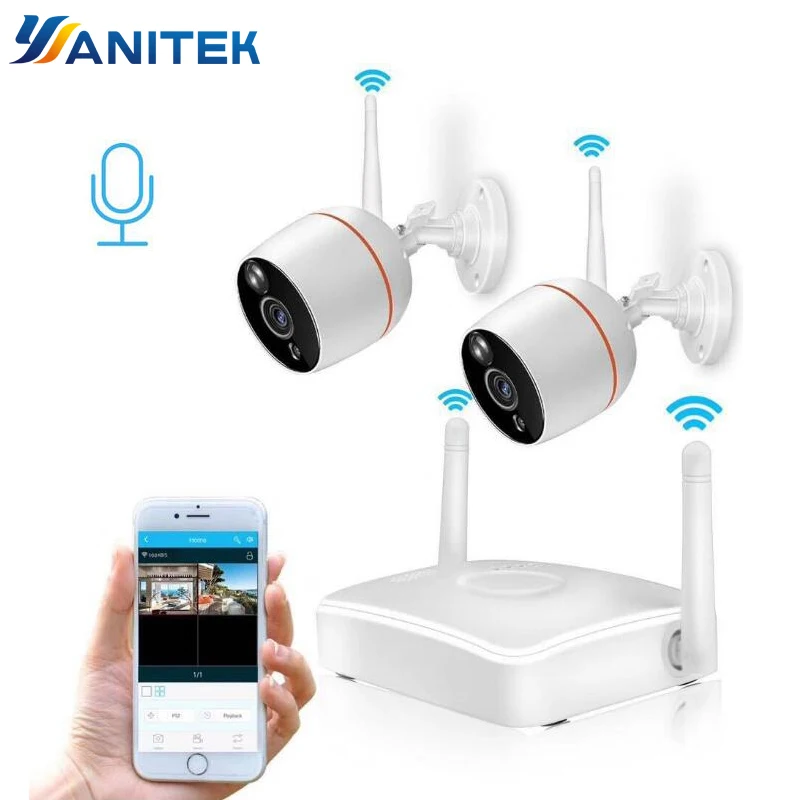  Yanitek H.265 CCTV Sistema di Telecamere di Sicurezza HD 1080P Macchina Fotografica del IP di Wifi 