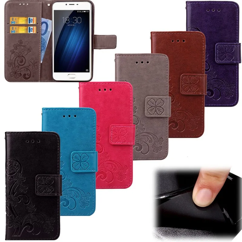 Meizu M3S Four Leaf Clover Wallet Case (5)