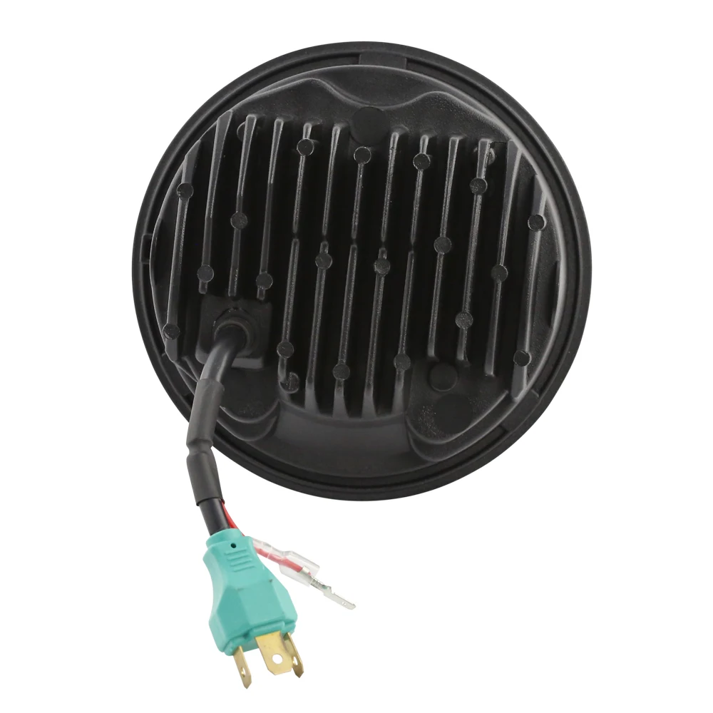 FADUIES 5 3/4 &quotчерный/хром проектор фара с белым DRL для индийского скаута Harley