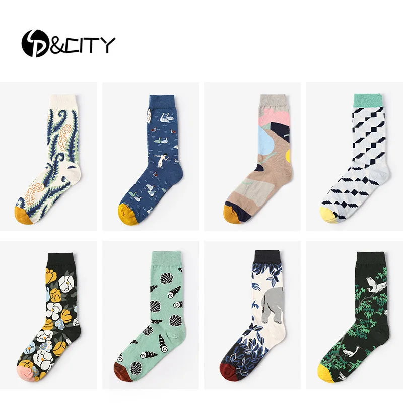 

SP&CITY 2019 New Funny Patterned Cartoon Animal Socks Harajuku Hip Pop Women Cotton Short Socks Cute Soft Breathable Cool Socks