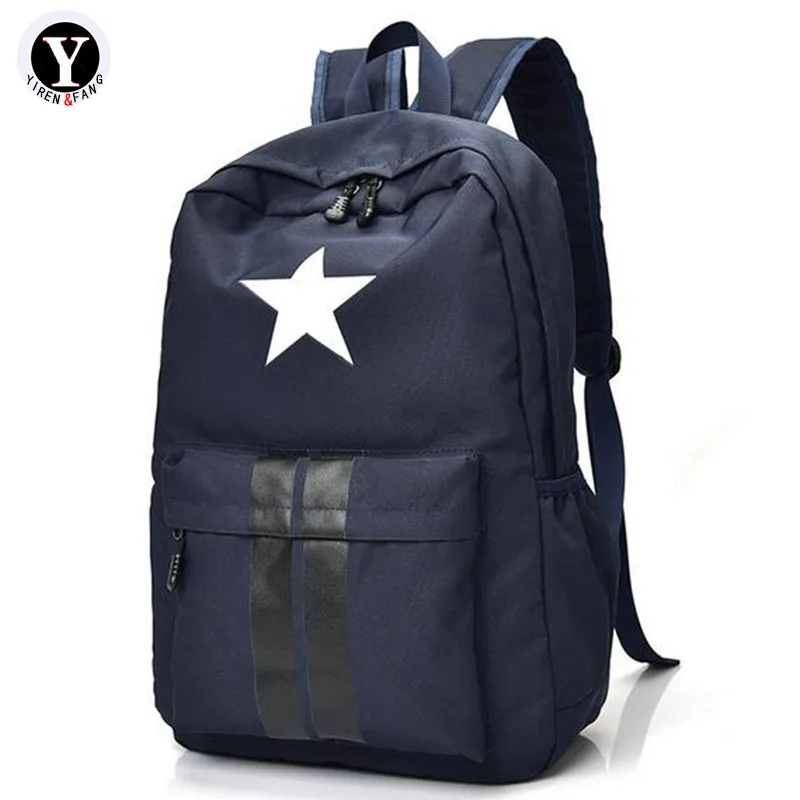 

Senkey Style Star Printing Canvas Backpack Women 2017 Small Travel Leisure School Bags For Teenagers Girls designer Men Backpack