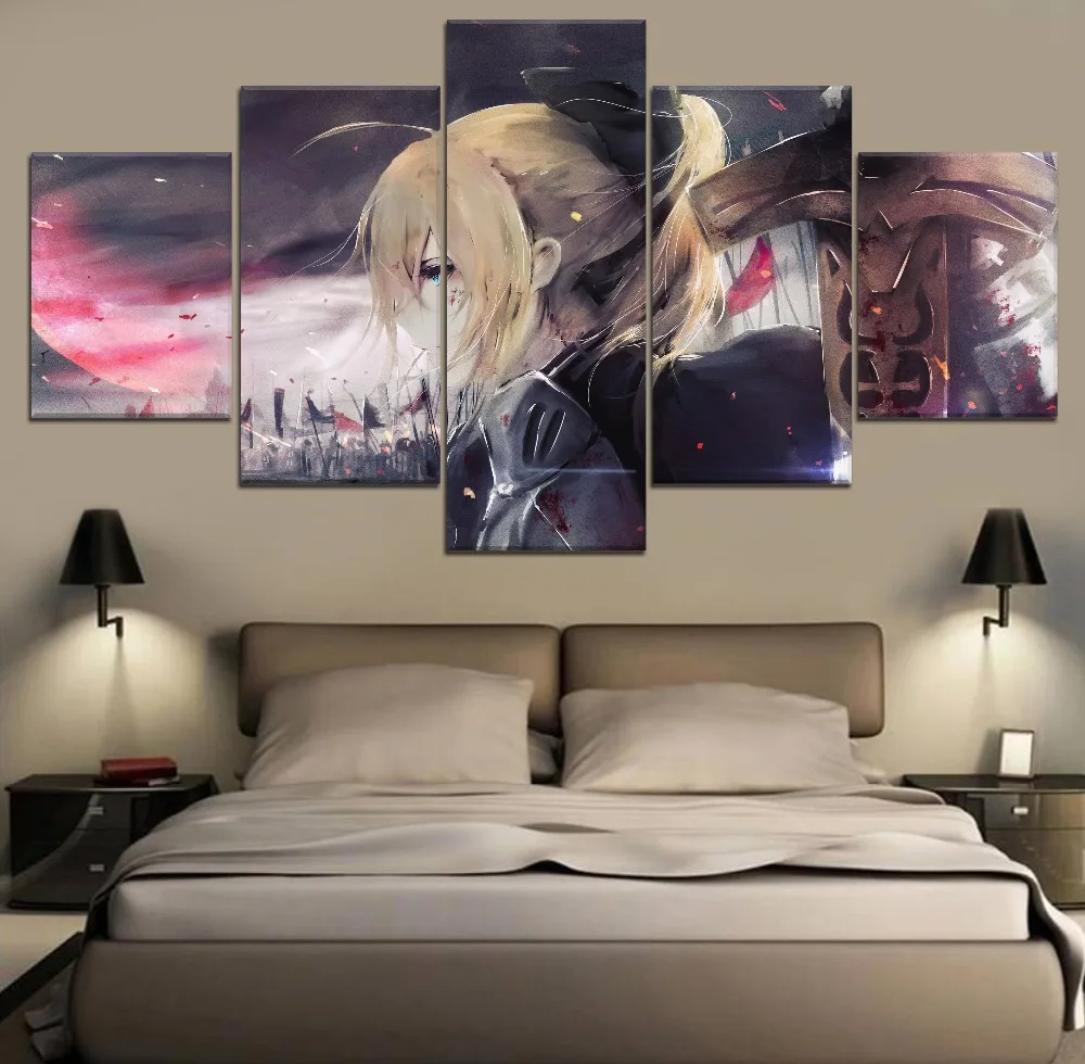 Fate KOHA-ACE Top-Номинальная Картина на холсте 5 шт. аниме плакат ролевая картина