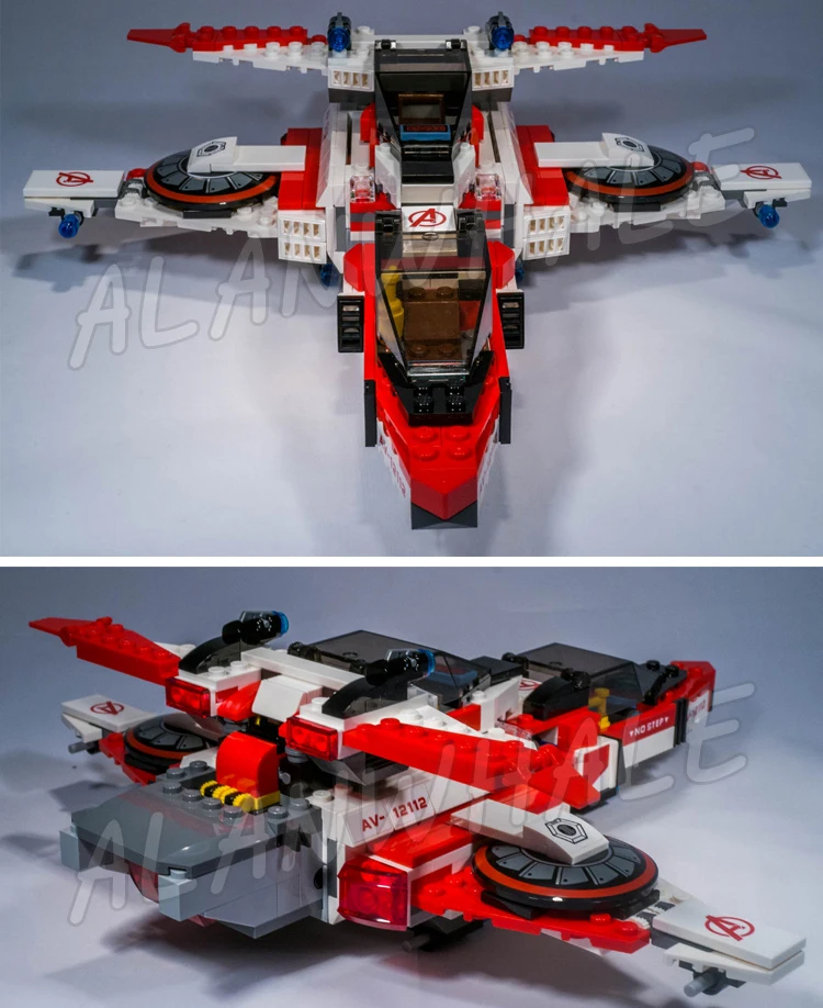  552pcs Super heroes Avengers Avenjet Space Mission Captain America 07022 Marvel DC Comics Building 