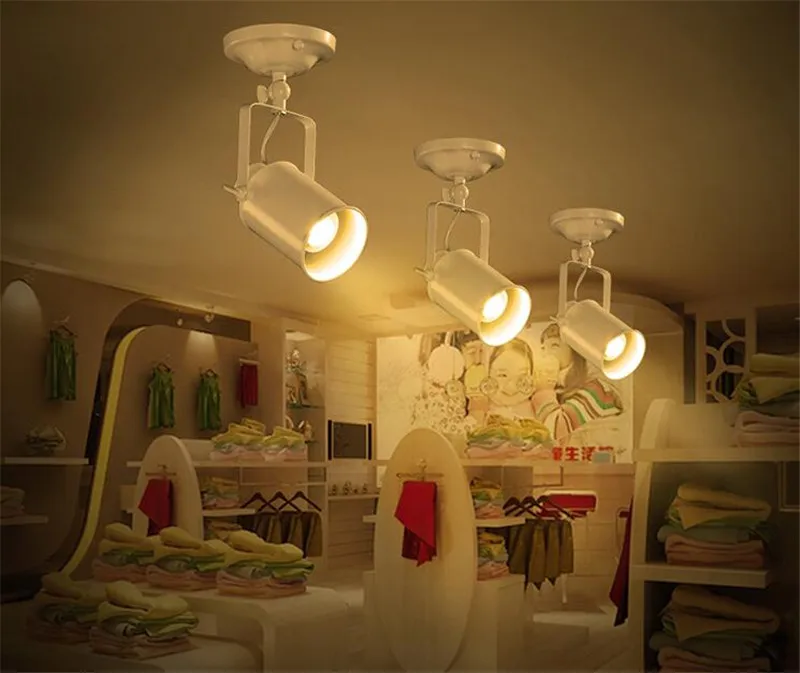  Ceiling Lamp American Retro Country Loft Style LED lamps Industrial Vintage Iron Ceiling light for  - 32726263309