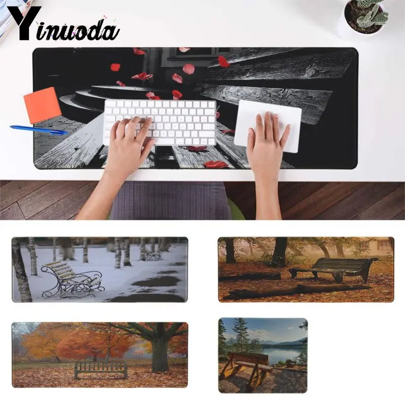 

Yinuoda New Arrivals Maple bench snow Gamer Speed Mice Retail Small Rubber Mousepad Speed/Control Version Large Gaming Mouse Pad