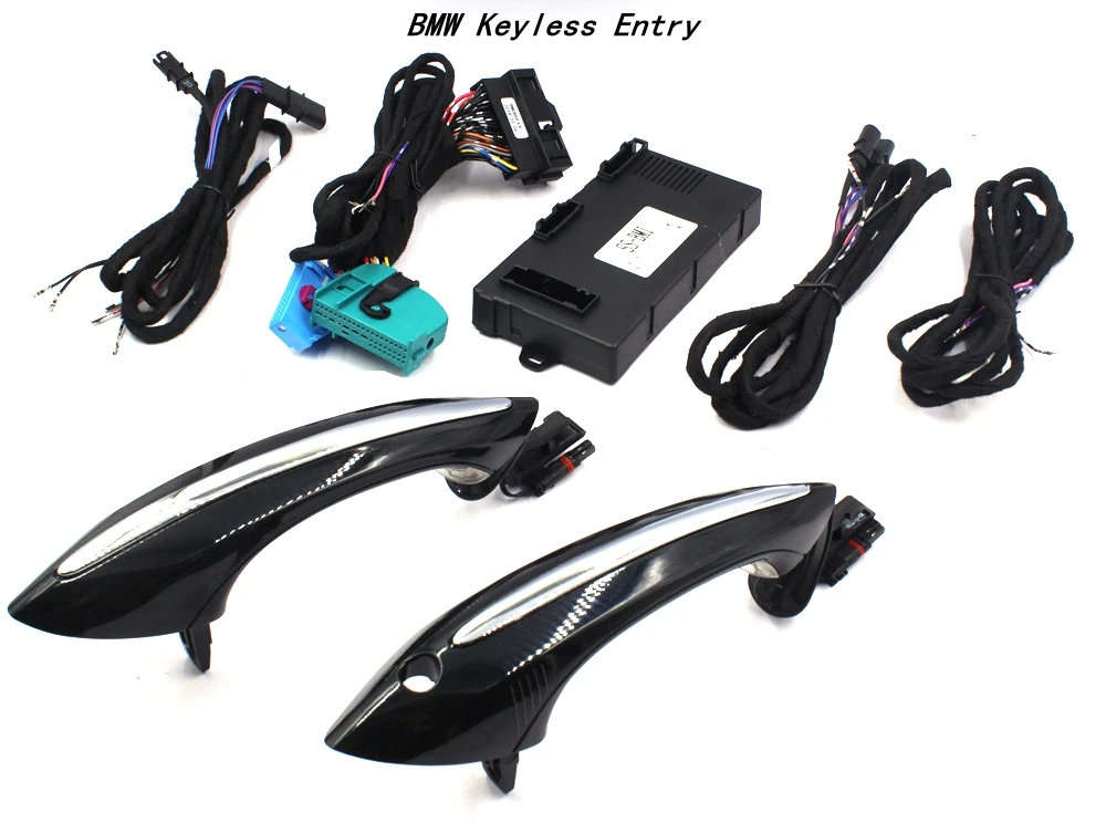 الراحة الوصول نظام دخول بدون مفتاح PKE إنذار سيارة قفل مركزي عدة الباب قفل ل BMW F18 F07 F10 F01 F02 مع الكروم مقابض