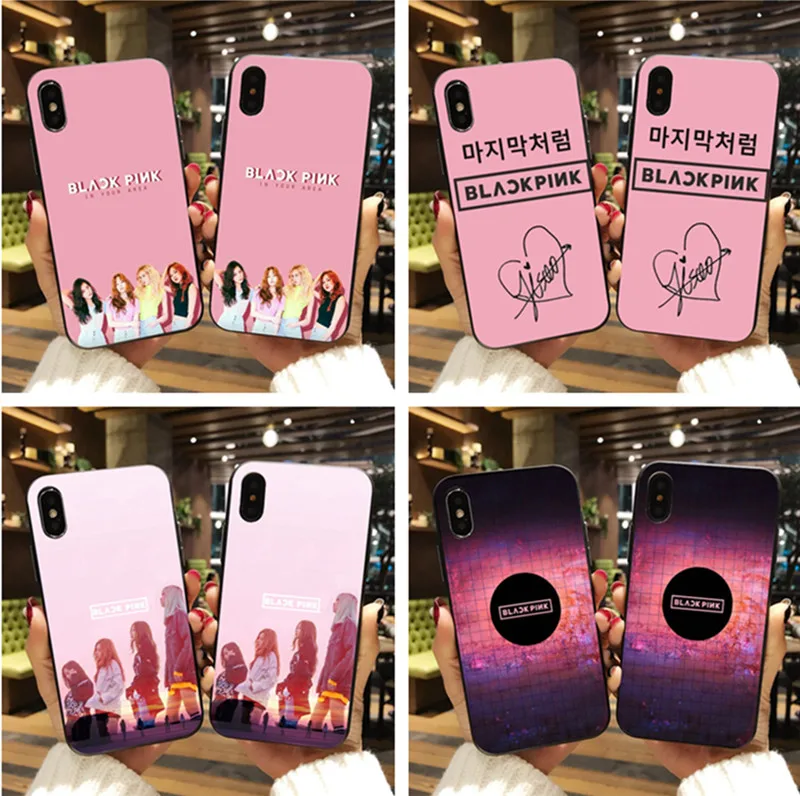 Buy BlackPink Soft Silicone Back Cover case for iphone