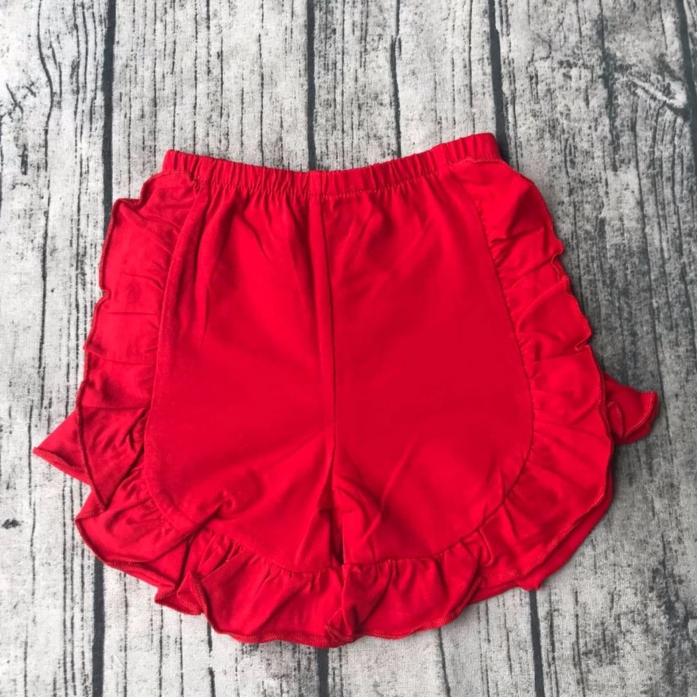 Proveedores de china precio fábrica niñas Pakistán imágenes xxx rojo pantalones cortos niños boutique ropa niños ruffle shorts|Pantalones cortos| - AliExpress