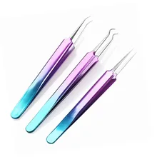 Игольчатый Пинцет для прыщей из нержавеющей стали, средство для удаления угрей и пятен, инструмент для ухода за лицом, многоцелевой Пинцет для наращивания ресниц