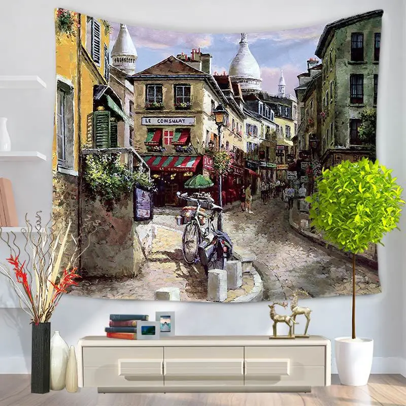 Европейский Американский уличный Гобелен Мандала живописный настенный гобелен для дома декоративный Ретро стиль покрывало художественный ковер 2 размера