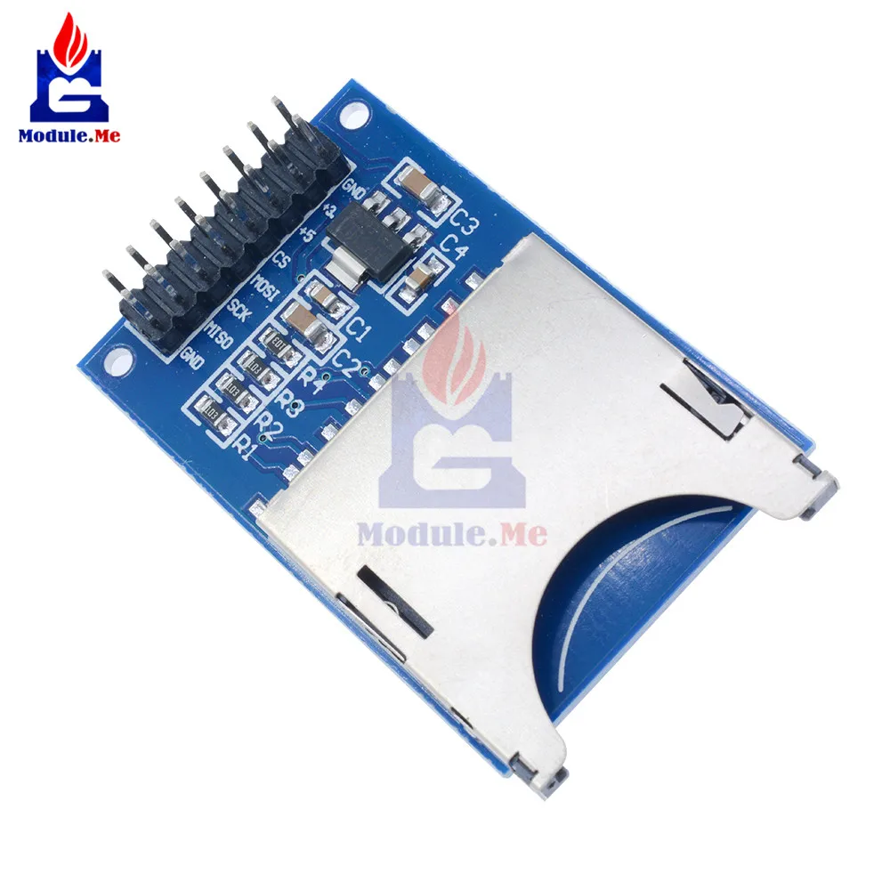 

Reading & Writing SD Card Module Slot Socket Reader Module for Arduino ARM MCU 5V/3.3V