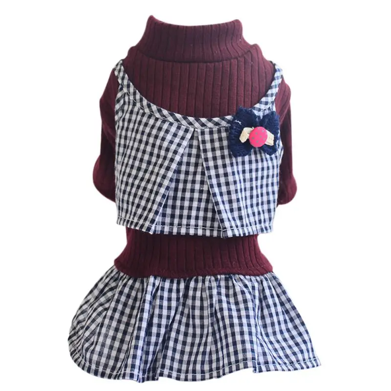 

Dog Strapless Dress Soft Breathable Pet Skirt knitwear tops Wedding Princess Dresses Costumes For Small Dogs