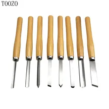8 шт. нож для резьбы по дереву токарный станок долото набор токарных инструментов деревообрабатывающий долото косой пробор копье