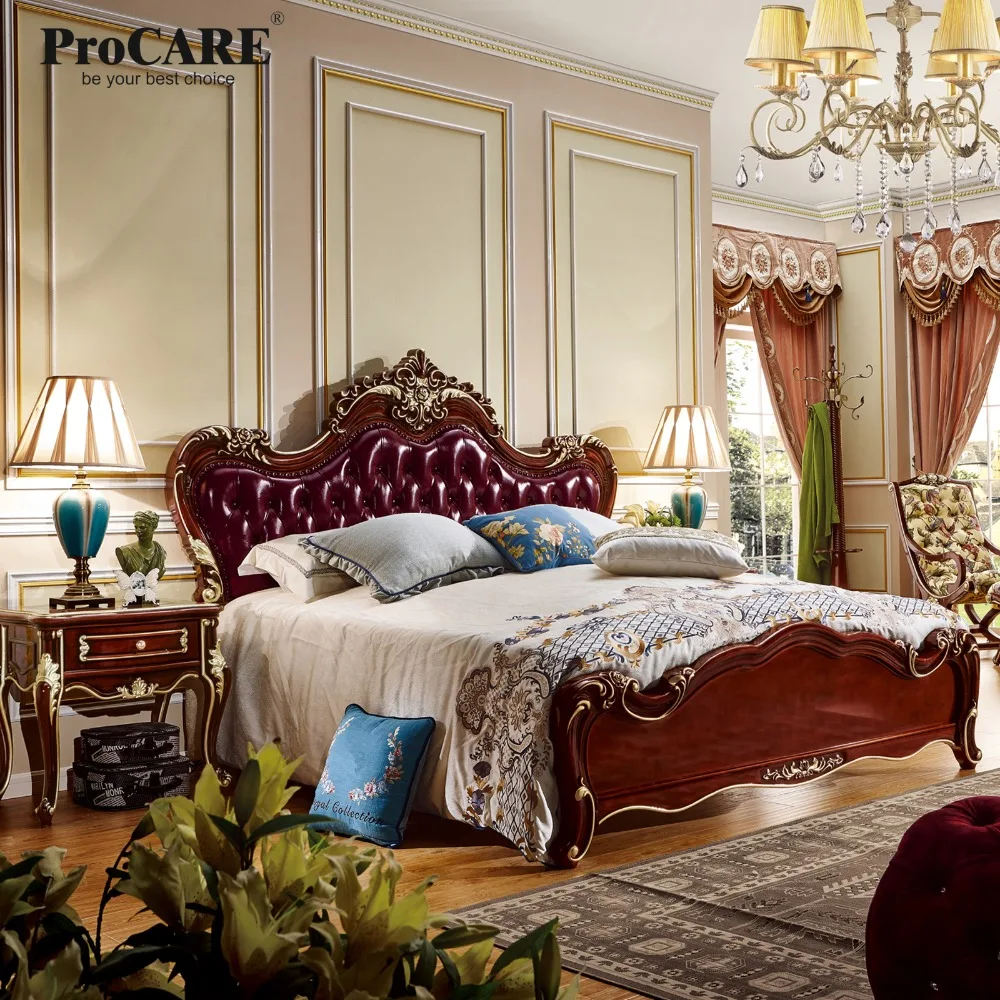 Procare 5 star luxury hotel room alibaba china natural wood bedroom sets design 6036