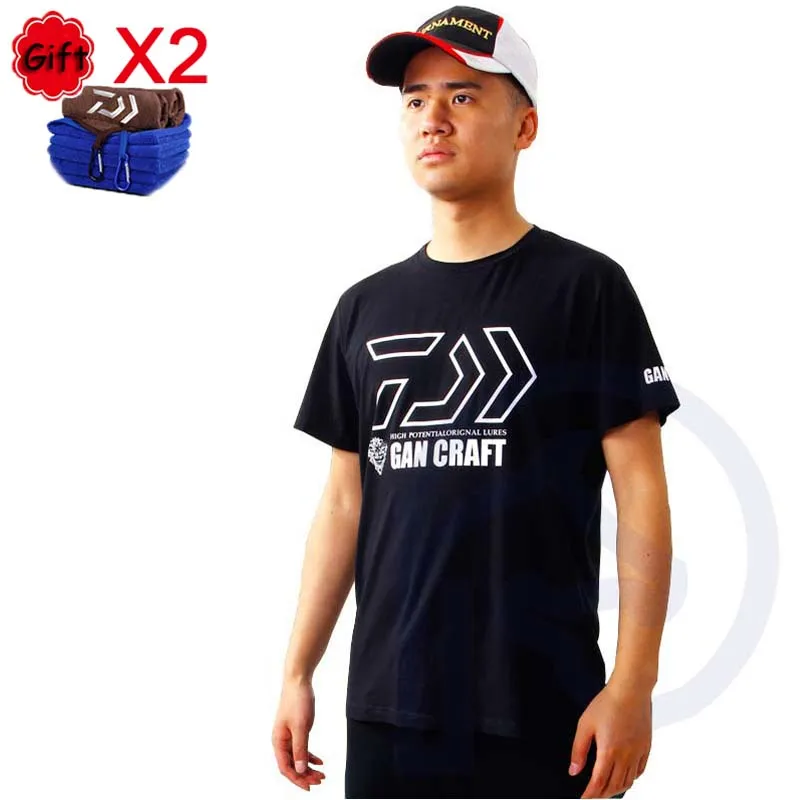 

Black White Fishing Clothing T Shirt Fishing Clothes Short Sleeve Quick-Drying Breathable Anti-UV Sun Protection Sports Top