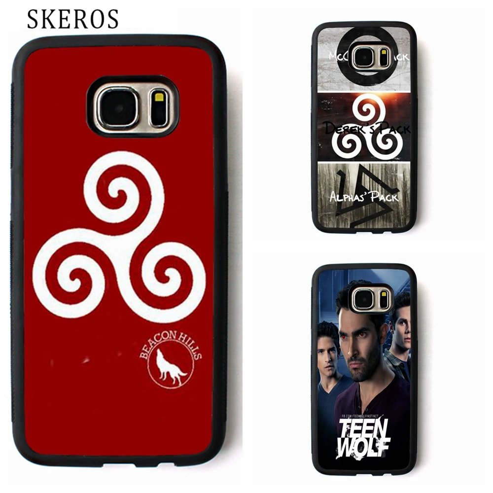 SKEROS Teen Wolf Inspired Triskelion Symbol phone case for Samsung Galaxy S3 S4 S5 S6 S7 S8 edge Note 3 4 5 #B20 |