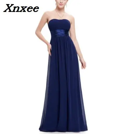 

2018 Xnxee New Long Chiffon Dresses for Wedding Party Formal Evening Gowns Vestidos Maxi Swing Dress Summer Swing Beach Dress