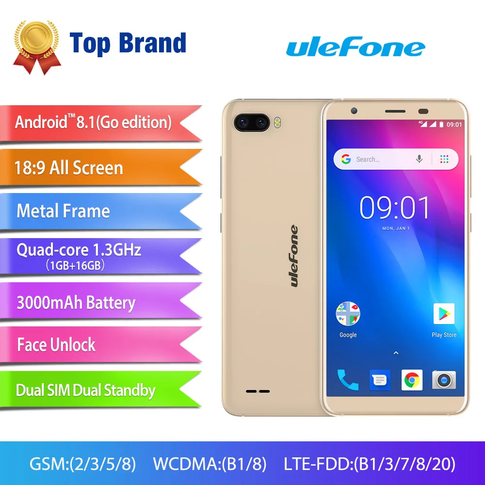 Ulefone S1 Pro телефон смартфон телефоны смартфоны мобильный Android 8.1 5.5 дюймов 18:9 MTK6739 4