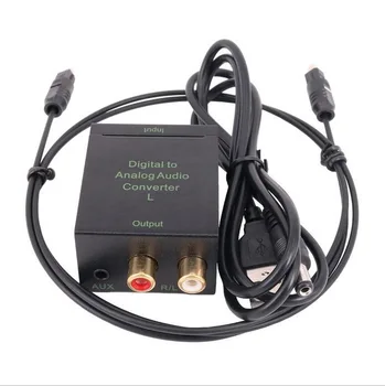 

by dhl 100pcs Digital to Analog Audio Converter Digital Adaptador of Optic Coaxial RCA Toslink Signal to Analog Audio Converter