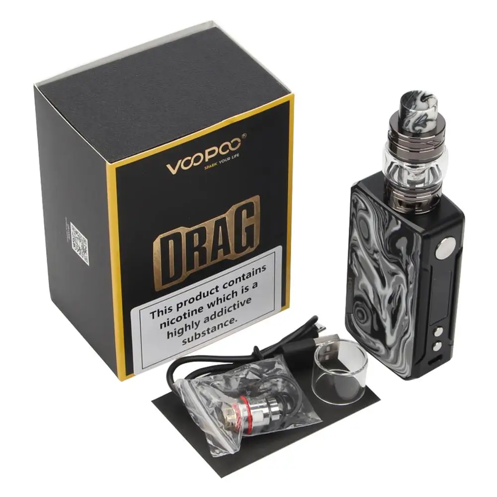 Voopoo Drag 2 TC комплект 177 Вт Drag 2 Коробка мод Vape с 5 мл Uforce T2 SubOhm Танк U2 N3 катушка электронная сигарета испаритель